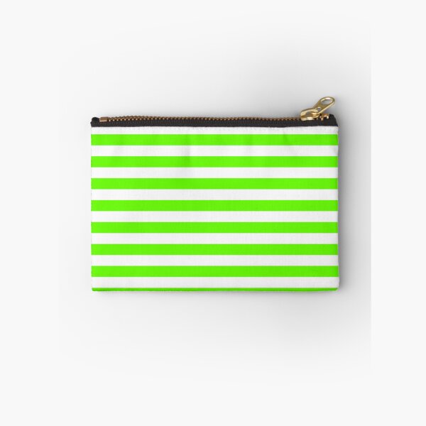 Item preview, Bright Green and White Horizontal Stripes designed and sold by ColorPatterns.