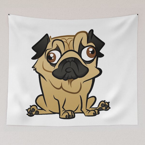 Item preview, Pug Caricature designed and sold by binarygod.