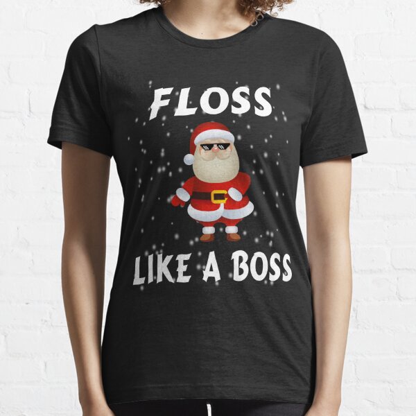 T shirt noel Santa Floss - Pour Femme