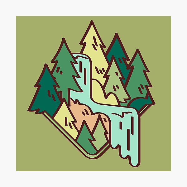 Item preview, foresty waterfall designed and sold by sovonight.
