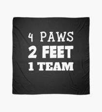 Pañuelo 4 Paws 2 Feet 1 Team Dog Handler K9 Unit Dog Trainer Gift