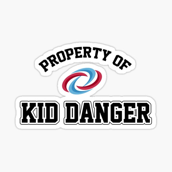Propiedad de Kid Danger Pegatina
