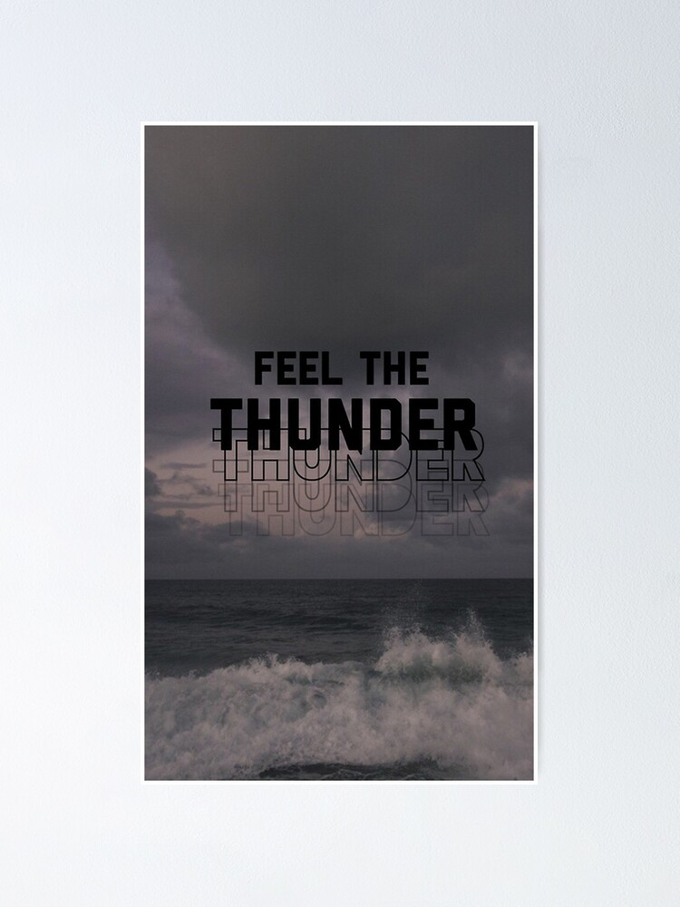 Imagine Dragons Thunder Poster By Lkftu Redbubble - thunder roblox free music download