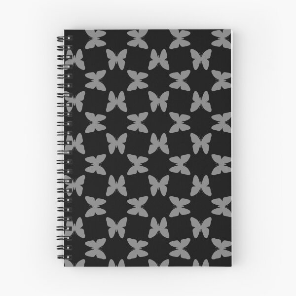 Item preview, Medium Gray Random Butterflies on Black designed and sold by Mtothe5thPower.