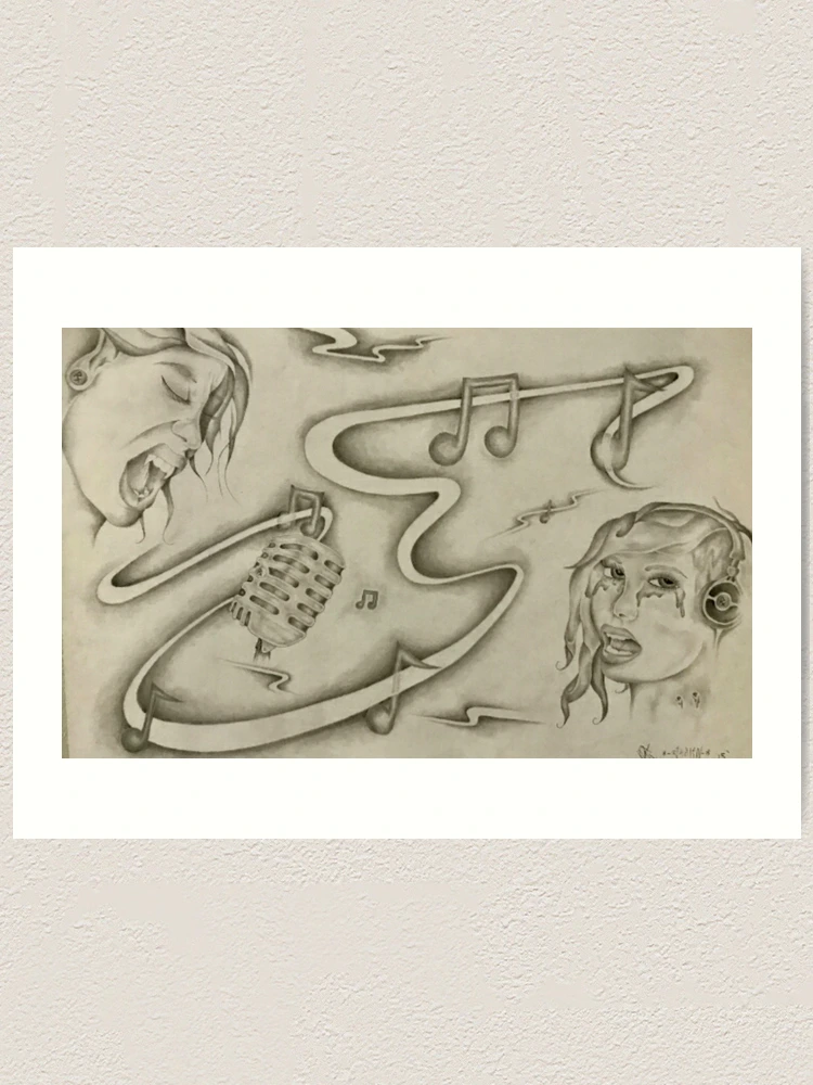 Thumbnail 1 of 3, Art Print, Sing It! designed and sold by Andrew Krease.