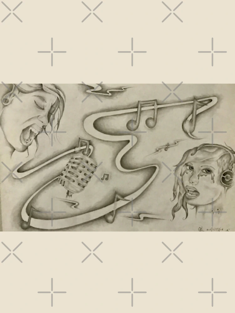 Thumbnail 4 von 4, Locker geschnittenes T-Shirt, Sing es! designt und verkauft von Andrew Krease.