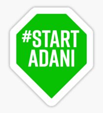 Starten Sie Adani Sticker