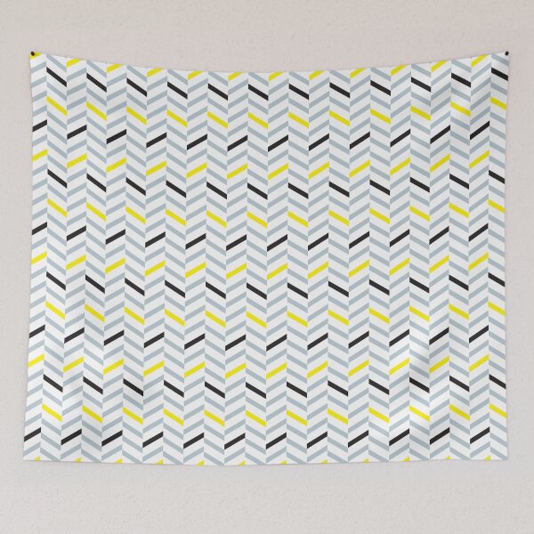 Item preview, WE PERCEIVE | Geometric pattern - simple, black, grey, yellow designed and sold by Luis Wong | We Perceive.