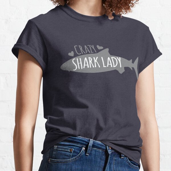CRAZY Shark lady Classic T-Shirt