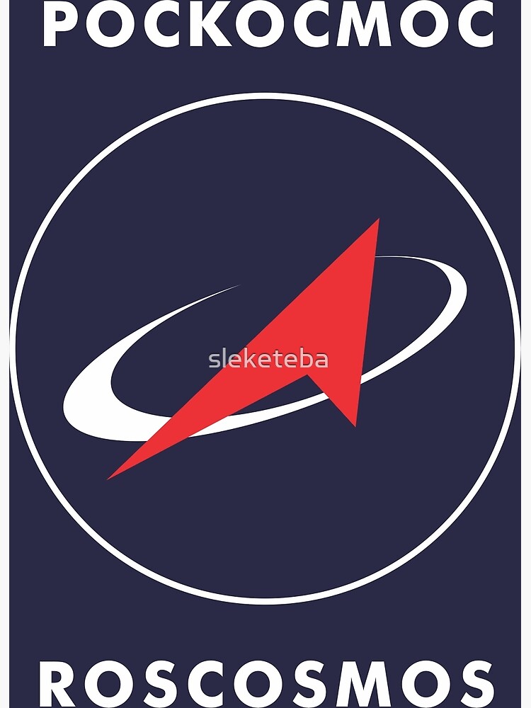 "RUSSIAN FEDERAL SPACE AGENCY LOGO" Photographic Print by sleketeba