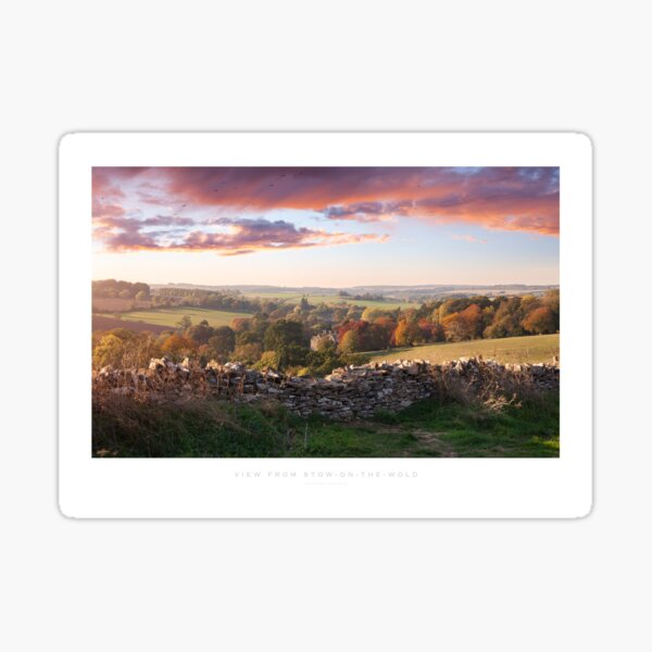 View from Stow-on-the-Wold Sticker
