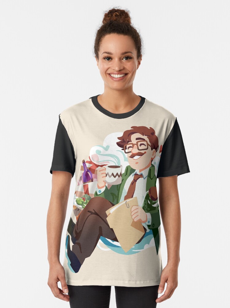 Aperçu 2 sur 5. T-shirt graphique avec l'œuvre SDV Harvey créée et vendue par sovonight.