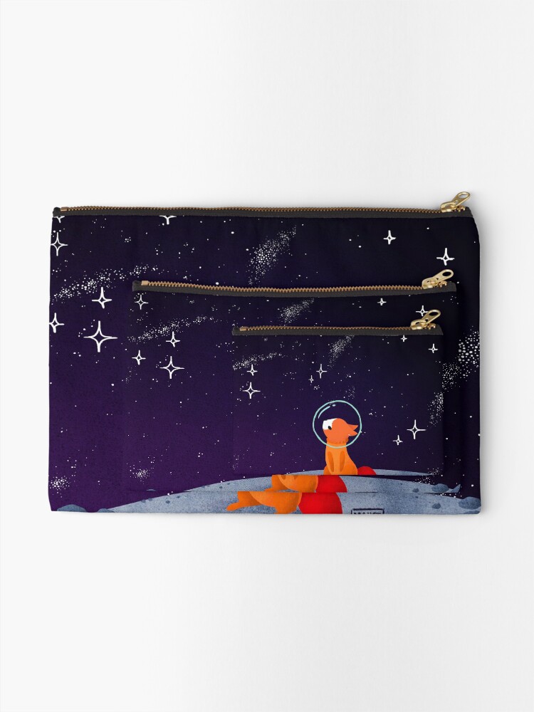 Alternate view of Somewhere Out There Zipper Pouch