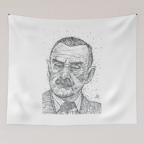 Item preview, THOMAS MANN - ink portrait designed and sold by lautir.
