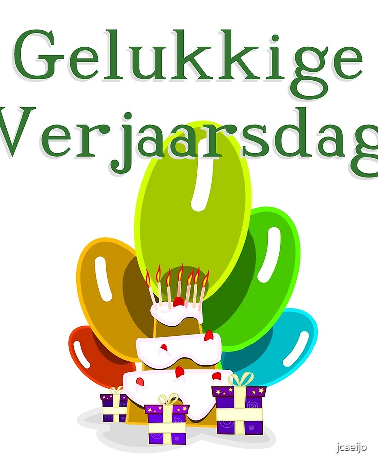 Coque Et Skin Adhesive Ipad Joyeux Anniversaire En Afrikaans Gelukkige Verjaarsdag Par Jcseijo Redbubble