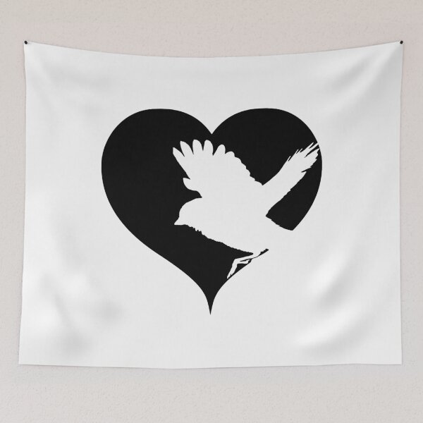 Item preview, Heart bird sparrow designed and sold by RetroFuchs.