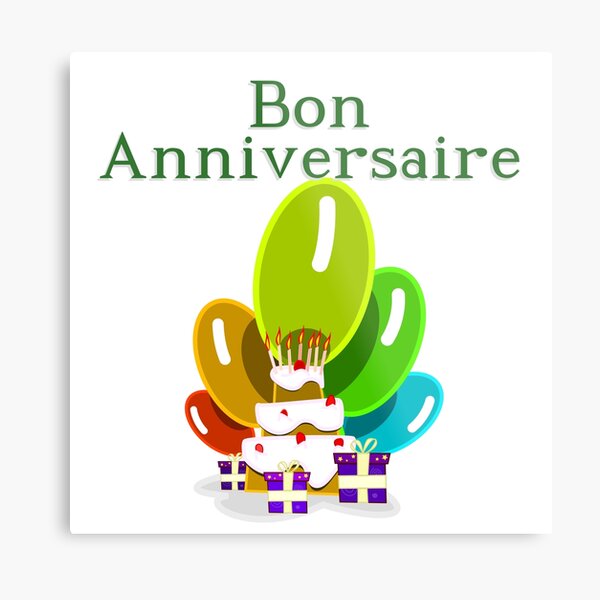 Art Mural Sur Le Theme Bon Anniversaire Redbubble