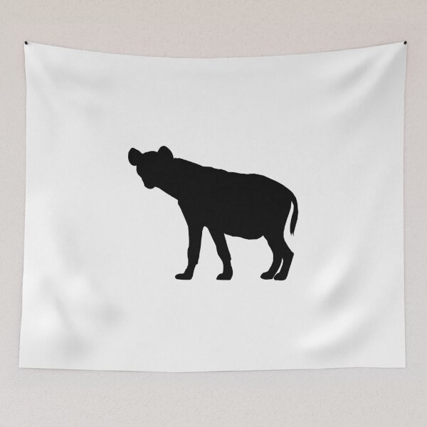Item preview, Spotted hyena hyenas silhouette designed and sold by RetroFuchs.