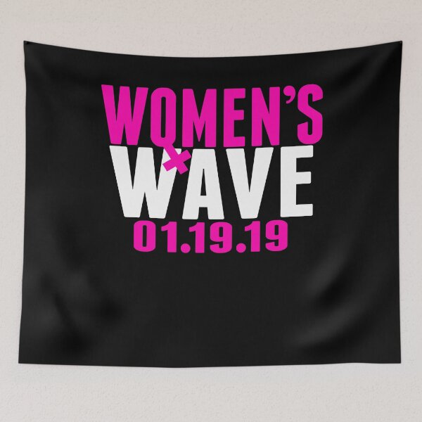 Item preview, Washington March Women's Wave 2019 T-Shirt Distrissed font designed and sold by fermo.