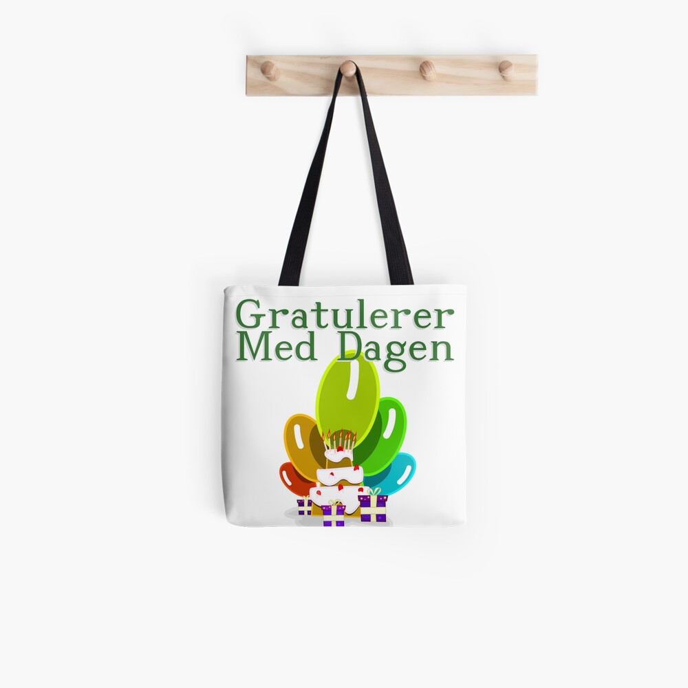 joyeux anniversaire en norvégien Tote Bag Joyeux Anniversaire En Norvegien Gratulerer Med Dagen joyeux anniversaire en norvégien