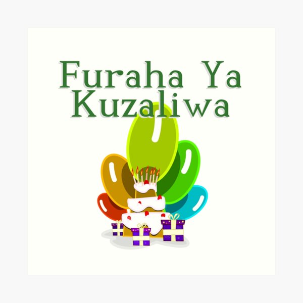 happy-birthday-in-swahili-furaha-ya-kuzaliwa-art-print-by-jcseijo