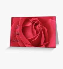 My Love is Like a Red, Red Rose Greeting Card