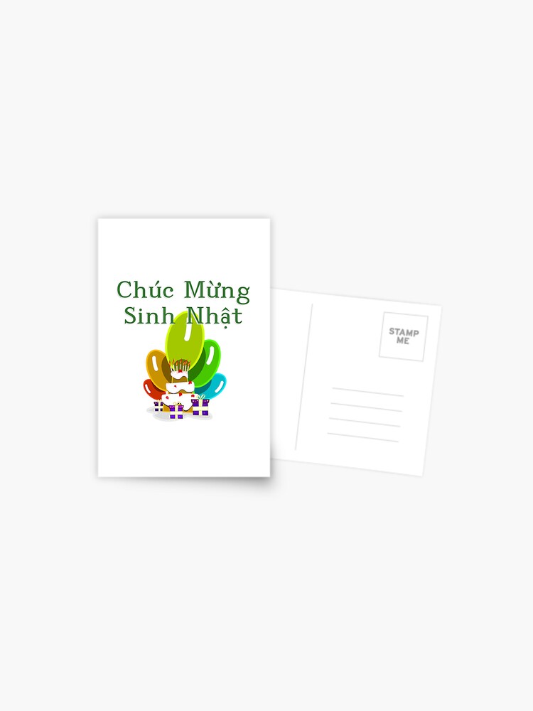 Carte Postale Joyeux Anniversaire En Vietnamien Chuc Mừng Sinh Nhật Par Jcseijo Redbubble Carte Postale Joyeux Anniversaire En Vietnamien Chuc Mừng Sinh Nhật Par Jcseijo Redbubble