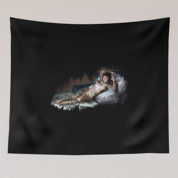 Item preview, Suicide Maja girl - Tattoo humor & funny classic painting joke design designed and sold by dashiner.