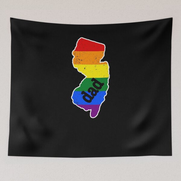 Item preview, New Jersey Dad Gay Pride Flag Gay designed and sold by shoppzee.