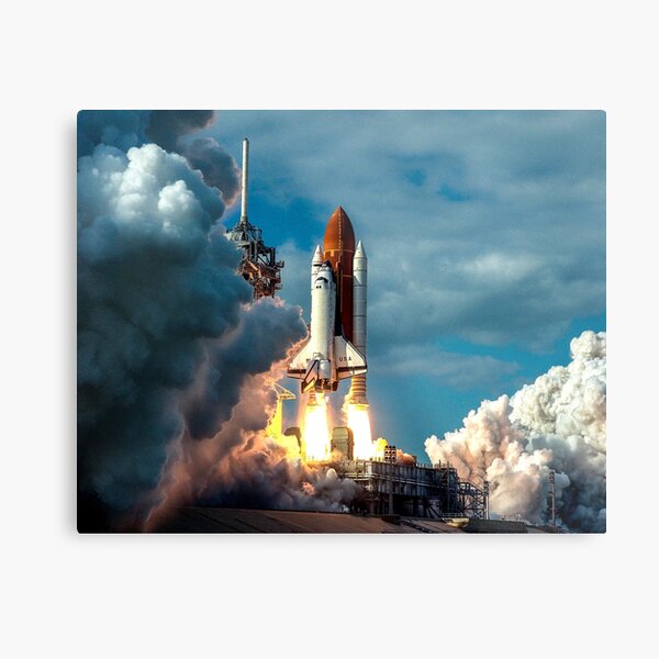 Launch of the Space Shuttle Colombia Metal Print