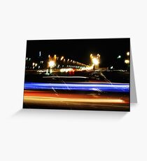 Light Trails Greeting Card