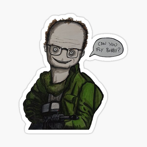 Can you fly Bobby? Sticker
