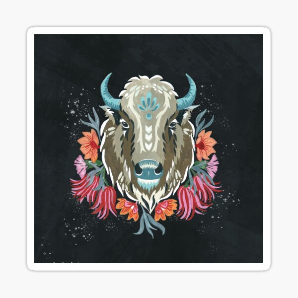 Wilder Büffel Sticker