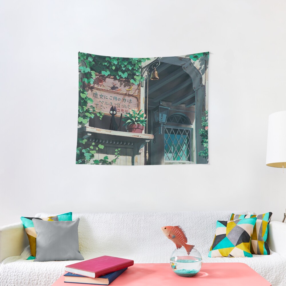 Studio Ghibli Landscape Tapestry