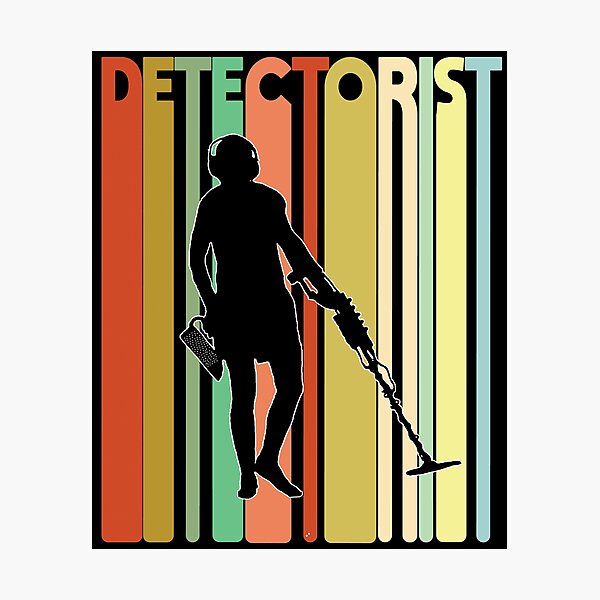 Item preview, Metal Detectorist Retro Vintage designed and sold by kudostees.