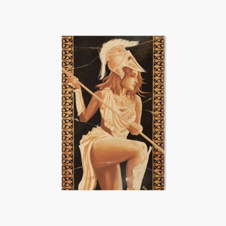 Goddess Athena Promachos Greek Mythology Art Board Print for Sale by  kurampies