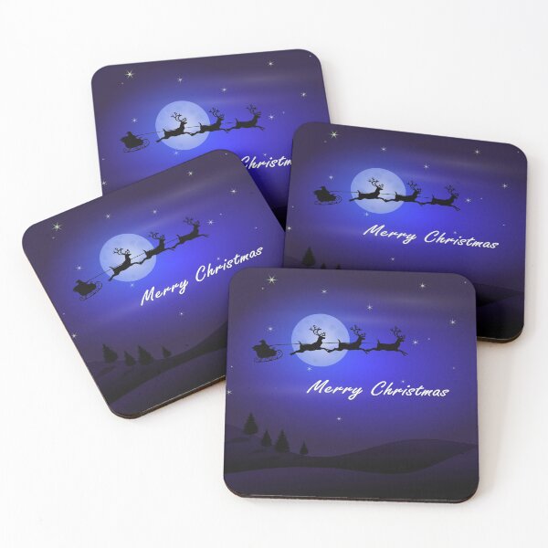 Item preview, Reindeer pulling Santa's Sleigh designed and sold by Frankie Cat Photography.