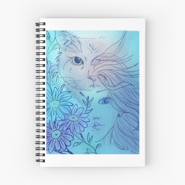 Item preview, Cat connected with girl designed and sold by Wolfteamshop.