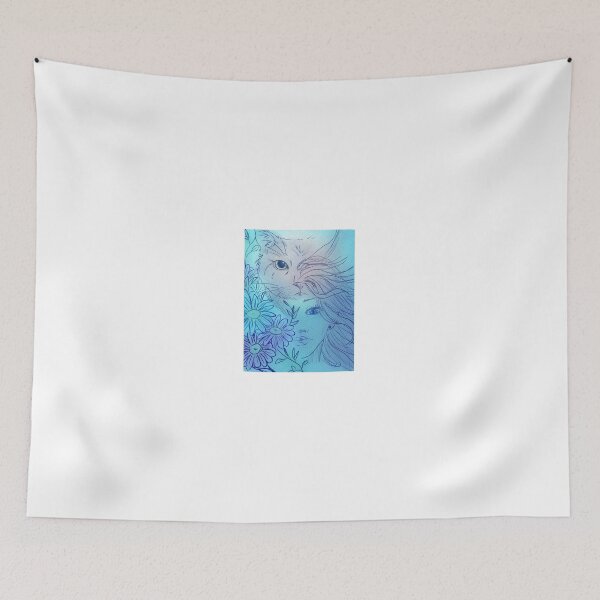 Artikelvorschau, Katze mit Mädchen verbunden entworfen und verkauft von Wolfteamshop.