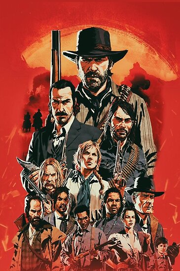 Red Dead Poster Fan Art Posters By Mememachine69 Redbubble