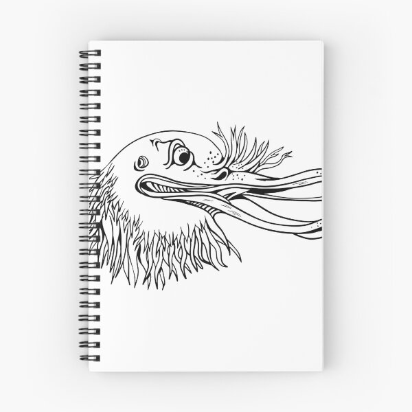 Item preview, Angry Kiwi Bird Head Cartoon Black and White designed and sold by patrimonio.