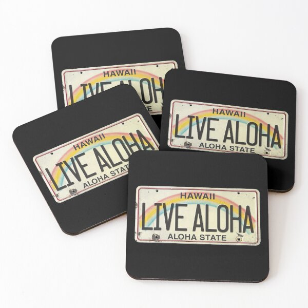 Item preview, Vintage Hawaii License Plate Live Aloha designed and sold by northshoresign.