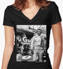 Steve McQueen Le Mans T-shirt col V femme