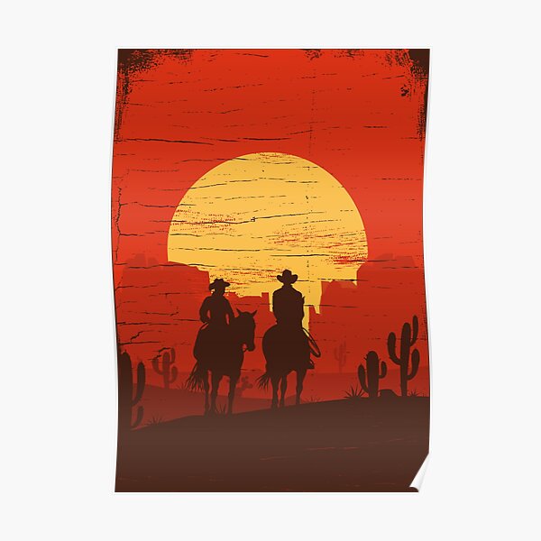 Cowboys of the Wild West - Journey Poster
