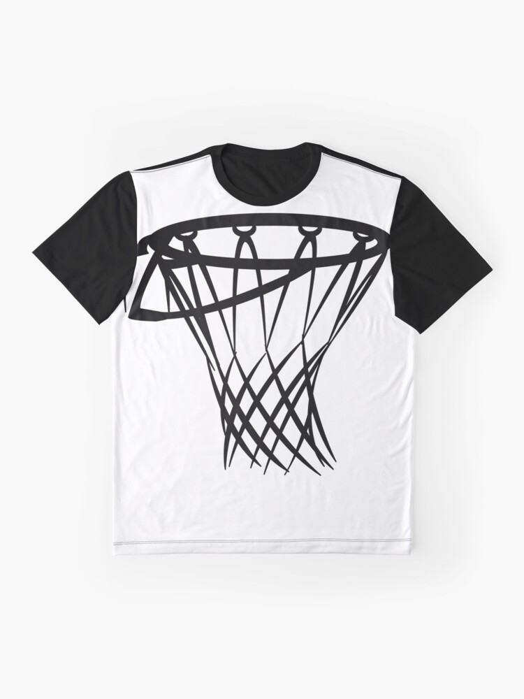 Alternate view of Basketball basketball hoop Graphic T-Shirt