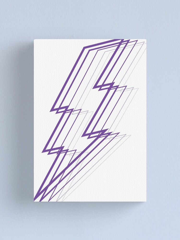 Alternate view of Purple Lightning Canvas Print
