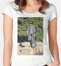Stevie Ray Vaughan Statue Women's Fitted Scoop T-Shirt