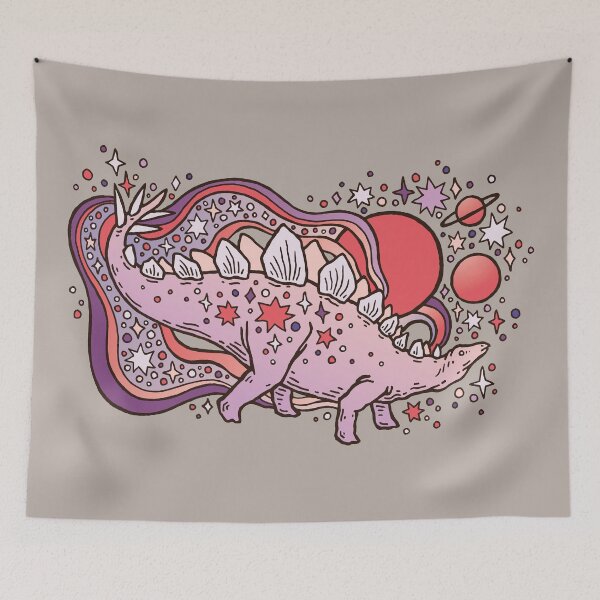 Item preview, Star Stego | Cosmic Dinosaur Art | Space Sparkle Palette designed and sold by OMEGAFAUNA.