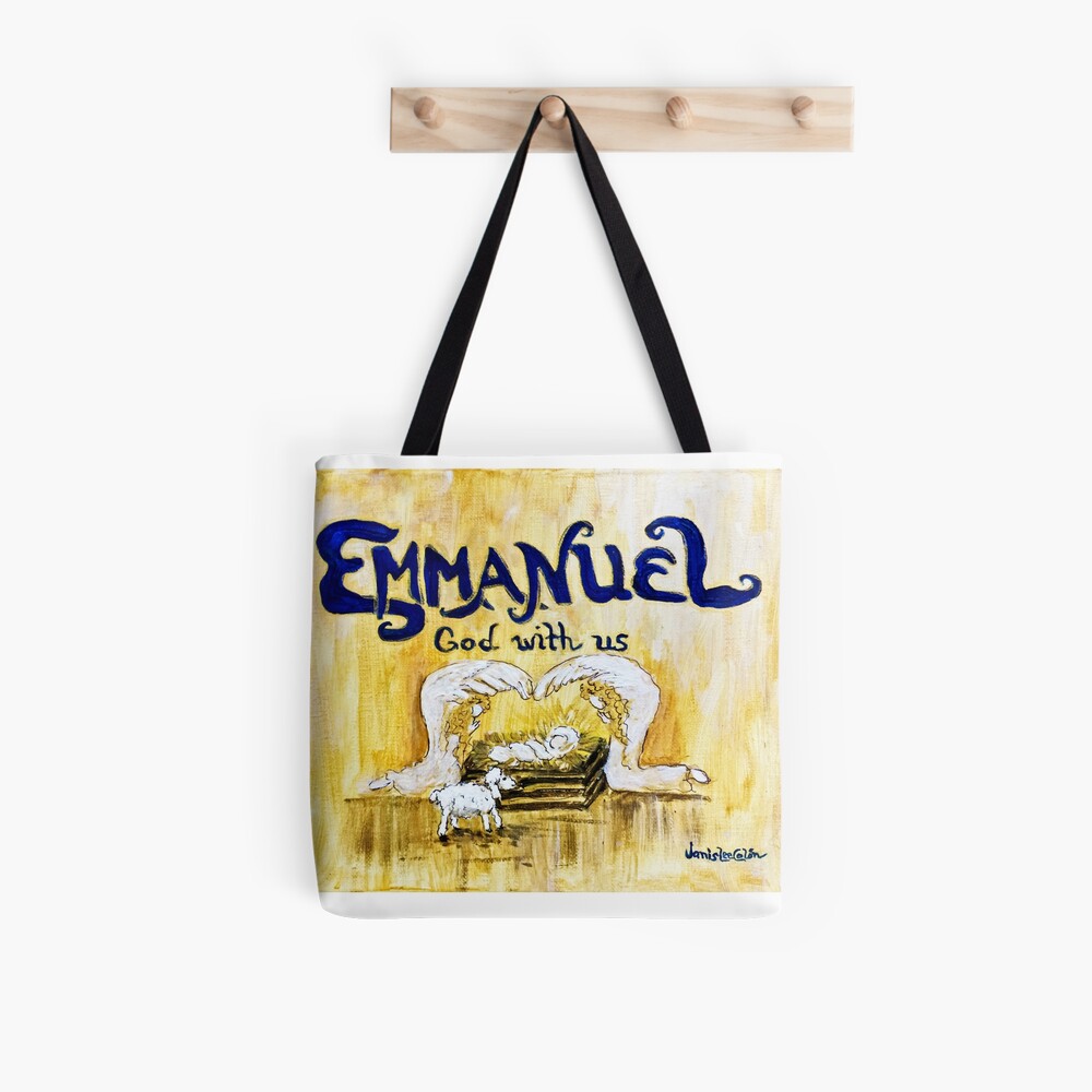 Emmanuel, God With Us - Large Christmas Gift Bag with Tissue Paper