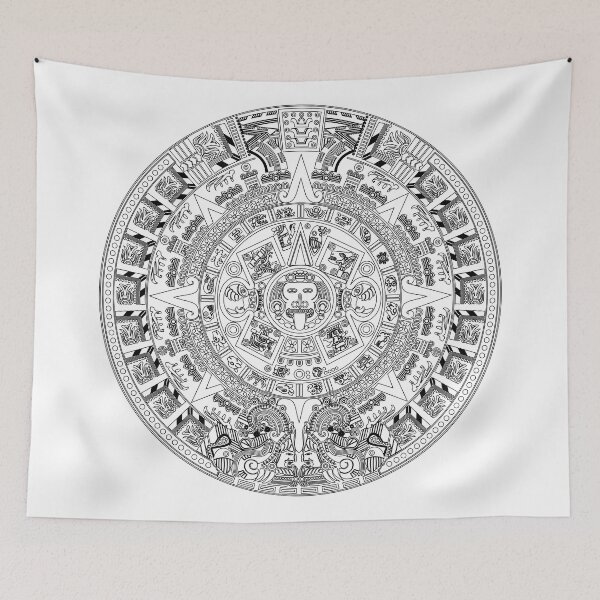 Item preview, Aztec Calendar (black) designed and sold by avidfan2000.